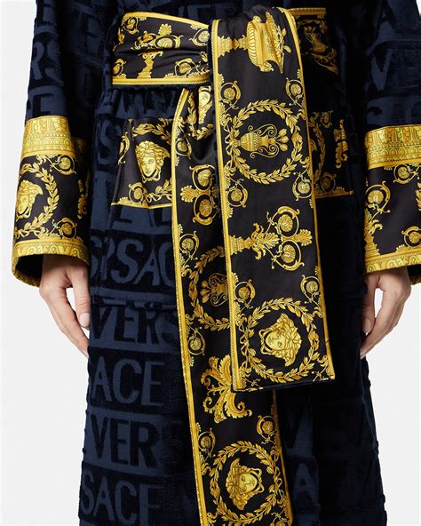 versace i love baroque bathrobe cheap|versace hooded robe.